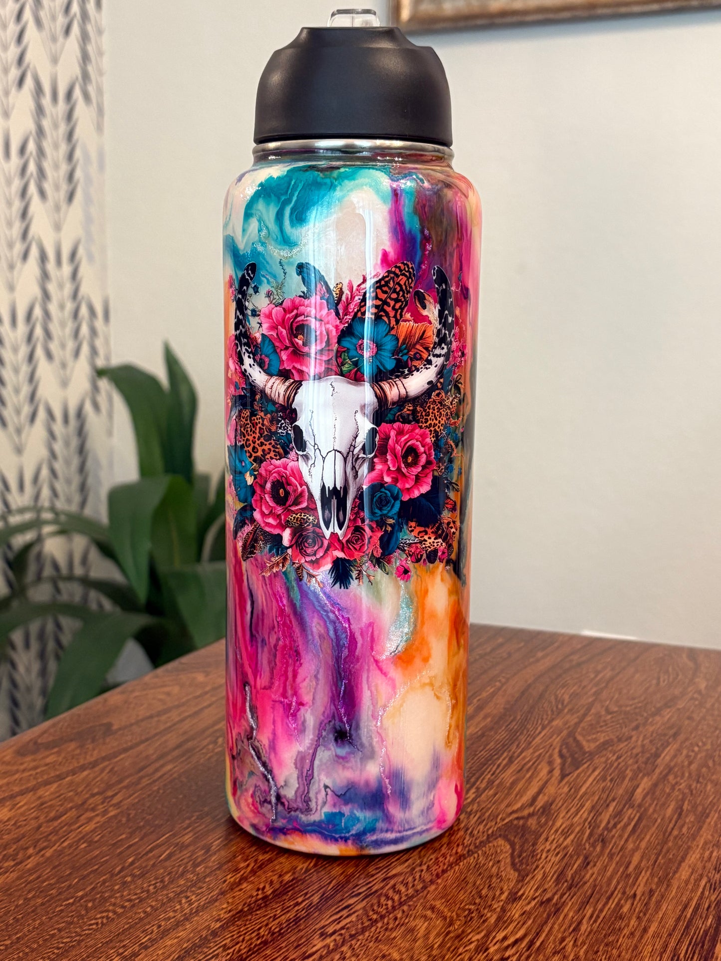 40 oz Stainless Steel Hydro with Duo lids
