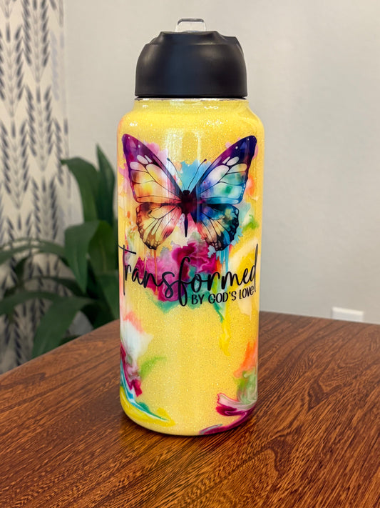 32 oz Stainless Steel Hydro with Duo lids