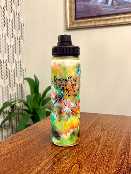 25 oz Stainless Steel Hydro with Duo lids