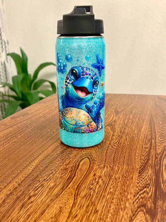 18 oz Stainless Steel Hydro with Duo lids