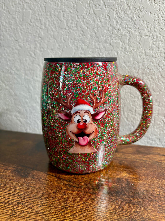14 oz Christmas Stainless Steel Hot Chocolate Mug